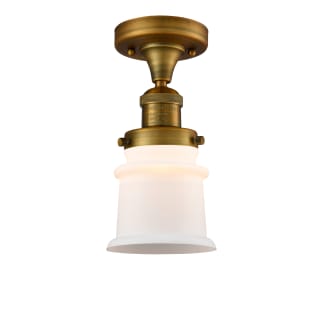 A thumbnail of the Innovations Lighting 517-1CH Small Canton Brushed Brass / Matte White Cased
