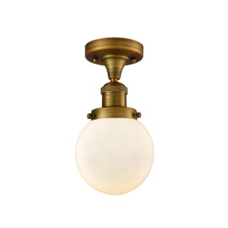 A thumbnail of the Innovations Lighting 517-1CH-6 Beacon Brushed Brass / Matte White Cased