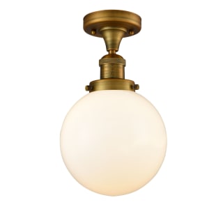 A thumbnail of the Innovations Lighting 517-1CH-8 Beacon Brushed Brass / Matte White Cased