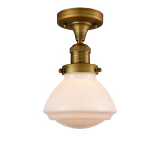 A thumbnail of the Innovations Lighting 517-1CH Olean Brushed Brass / Matte White