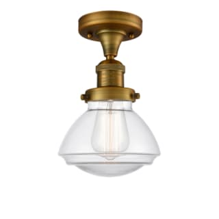 A thumbnail of the Innovations Lighting 517-1CH Olean Brushed Brass / Clear