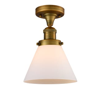 A thumbnail of the Innovations Lighting 517-1CH Large Cone Brushed Brass / Matte White Cased