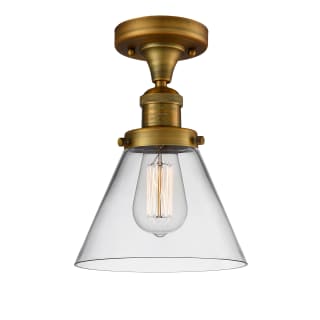 A thumbnail of the Innovations Lighting 517-1CH Large Cone Brushed Brass / Clear