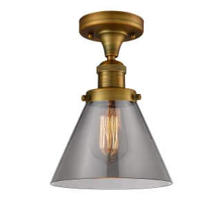 A thumbnail of the Innovations Lighting 517-1CH Large Cone Brushed Brass / Smoked