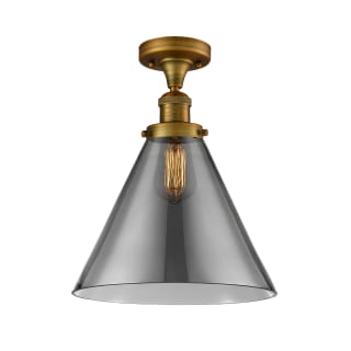 A thumbnail of the Innovations Lighting 517 X-Large Cone Brushed Brass / Plated Smoke