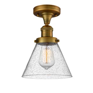 A thumbnail of the Innovations Lighting 517-1CH Large Cone Brushed Brass / Seedy