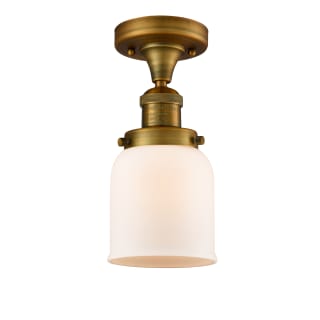 A thumbnail of the Innovations Lighting 517-1CH Small Bell Brushed Brass / Matte White Cased