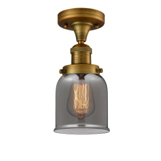 A thumbnail of the Innovations Lighting 517-1CH Small Bell Brushed Brass / Smoked