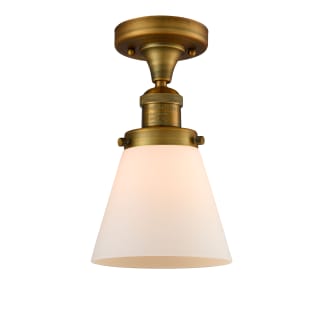 A thumbnail of the Innovations Lighting 517-1CH Small Cone Brushed Brass / Matte White Cased