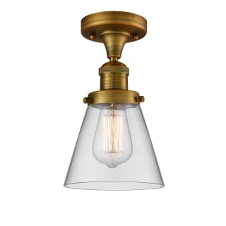 A thumbnail of the Innovations Lighting 517-1CH Small Cone Brushed Brass / Clear