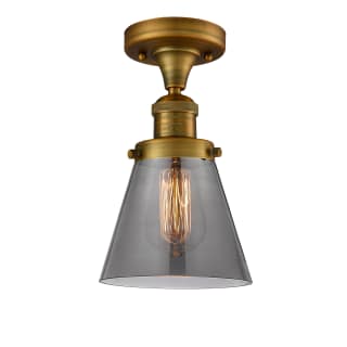 A thumbnail of the Innovations Lighting 517-1CH Small Cone Brushed Brass / Smoked