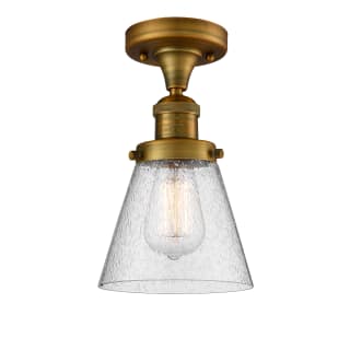 A thumbnail of the Innovations Lighting 517-1CH Small Cone Brushed Brass / Seedy