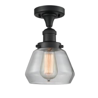 A thumbnail of the Innovations Lighting 517-1CH Fulton Matte Black / Clear