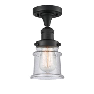 A thumbnail of the Innovations Lighting 517 Small Canton Matte Black / Seedy