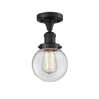 A thumbnail of the Innovations Lighting 517-1CH-6 Beacon Matte Black / Clear