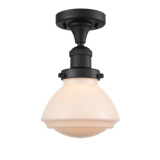 A thumbnail of the Innovations Lighting 517-1CH Olean Matte Black / Matte White