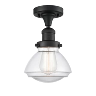 A thumbnail of the Innovations Lighting 517-1CH Olean Matte Black / Clear