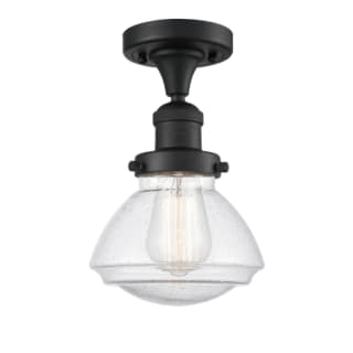 A thumbnail of the Innovations Lighting 517-1CH Olean Matte Black / Seedy