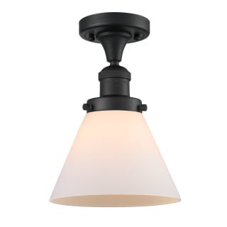 A thumbnail of the Innovations Lighting 517-1CH Large Cone Matte Black / Matte White Cased