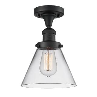 A thumbnail of the Innovations Lighting 517-1CH Large Cone Matte Black / Clear