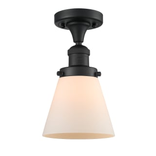 A thumbnail of the Innovations Lighting 517-1CH Small Cone Matte Black / Matte White Cased