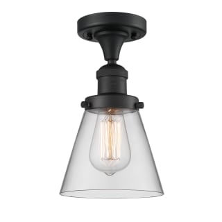 A thumbnail of the Innovations Lighting 517-1CH Small Cone Matte Black / Clear