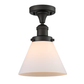 A thumbnail of the Innovations Lighting 517-1CH Large Cone Oiled Rubbed Bronze / Matte White Cased