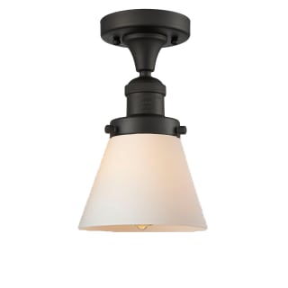 A thumbnail of the Innovations Lighting 517-1CH Small Cone Oiled Rubbed Bronze / Matte White Cased