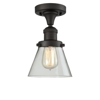 A thumbnail of the Innovations Lighting 517-1CH Small Cone Oiled Rubbed Bronze / Clear