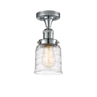 A thumbnail of the Innovations Lighting 517-1CH-9-5 Bell Semi-Flush Polished Chrome / Deco Swirl