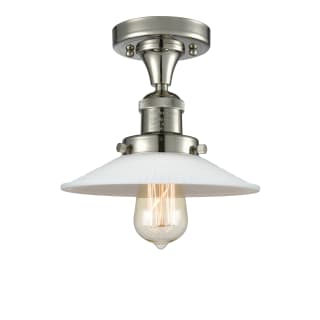 A thumbnail of the Innovations Lighting 517-1CH Halophane Polished Nickel / Matte White