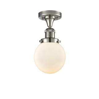 A thumbnail of the Innovations Lighting 517-1CH-6 Beacon Polished Nickel / Matte White Cased