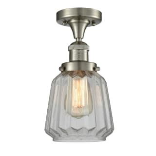 A thumbnail of the Innovations Lighting 517-1CH Chatham Brushed Satin Nickel / Clear Fluted