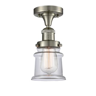 A thumbnail of the Innovations Lighting 517 Small Canton Brushed Satin Nickel / Clear