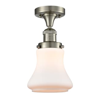 A thumbnail of the Innovations Lighting 517-1CH Bellmont Brushed Satin Nickel / Matte White