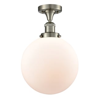 A thumbnail of the Innovations Lighting 517 X-Large Beacon Brushed Satin Nickel / Matte White