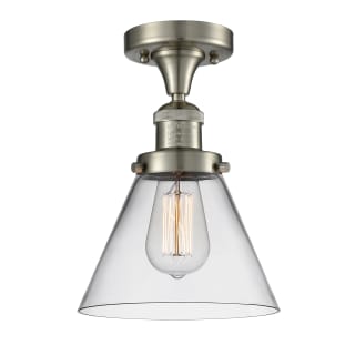 A thumbnail of the Innovations Lighting 517-1CH Large Cone Brushed Satin Nickel / Clear