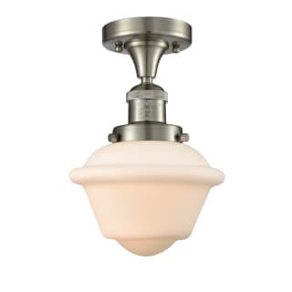 A thumbnail of the Innovations Lighting 517-1CH Small Oxford Brushed Satin Nickel / Matte White Cased