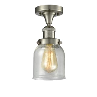 A thumbnail of the Innovations Lighting 517-1CH Small Bell Brushed Satin Nickel / Seedy