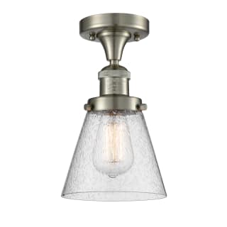 A thumbnail of the Innovations Lighting 517-1CH Small Cone Brushed Satin Nickel / Seedy