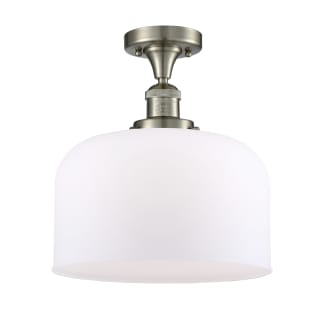 A thumbnail of the Innovations Lighting 517 X-Large Bell Brushed Satin Nickel / Matte White