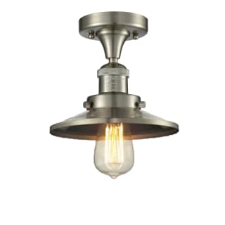 A thumbnail of the Innovations Lighting 517-1CH Railroad Brushed Satin Nickel / Metal Shade