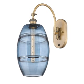 A thumbnail of the Innovations Lighting 518-1W-13-8 Vaz Sconce Brushed Brass / Blue