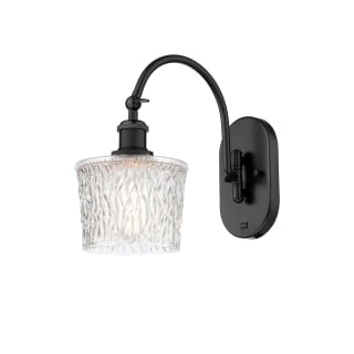 A thumbnail of the Innovations Lighting 518-1W-12-7 Niagra Sconce Matte Black / Clear