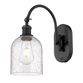 A thumbnail of the Innovations Lighting 518-1W-13-6 Bella Sconce Matte Black / Seedy