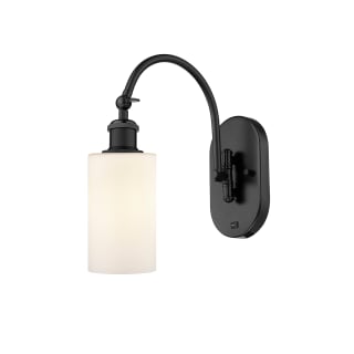 A thumbnail of the Innovations Lighting 518-1W-13-5 Clymer Sconce Matte Black / Matte White