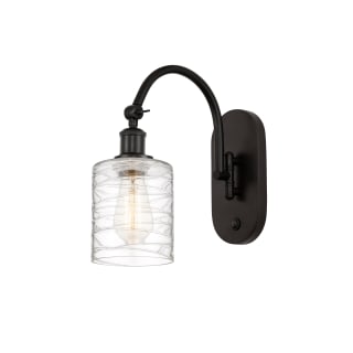 A thumbnail of the Innovations Lighting 518-1W-13-5 Cobbleskill Sconce Oil Rubbed Bronze / Deco Swirl