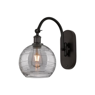 A thumbnail of the Innovations Lighting 518-1W 13 8 Athens Deco Swirl Sconce Oil Rubbed Bronze / Light Smoke Deco Swirl