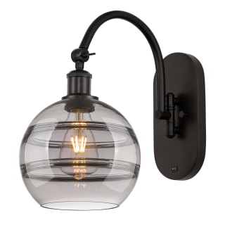 A thumbnail of the Innovations Lighting 518-1W-13-8 Rochester Sconce Oil Rubbed Bronze / Smoked