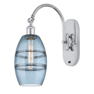 A thumbnail of the Innovations Lighting 518-1W-12-6 Vaz Sconce Polished Chrome / Blue